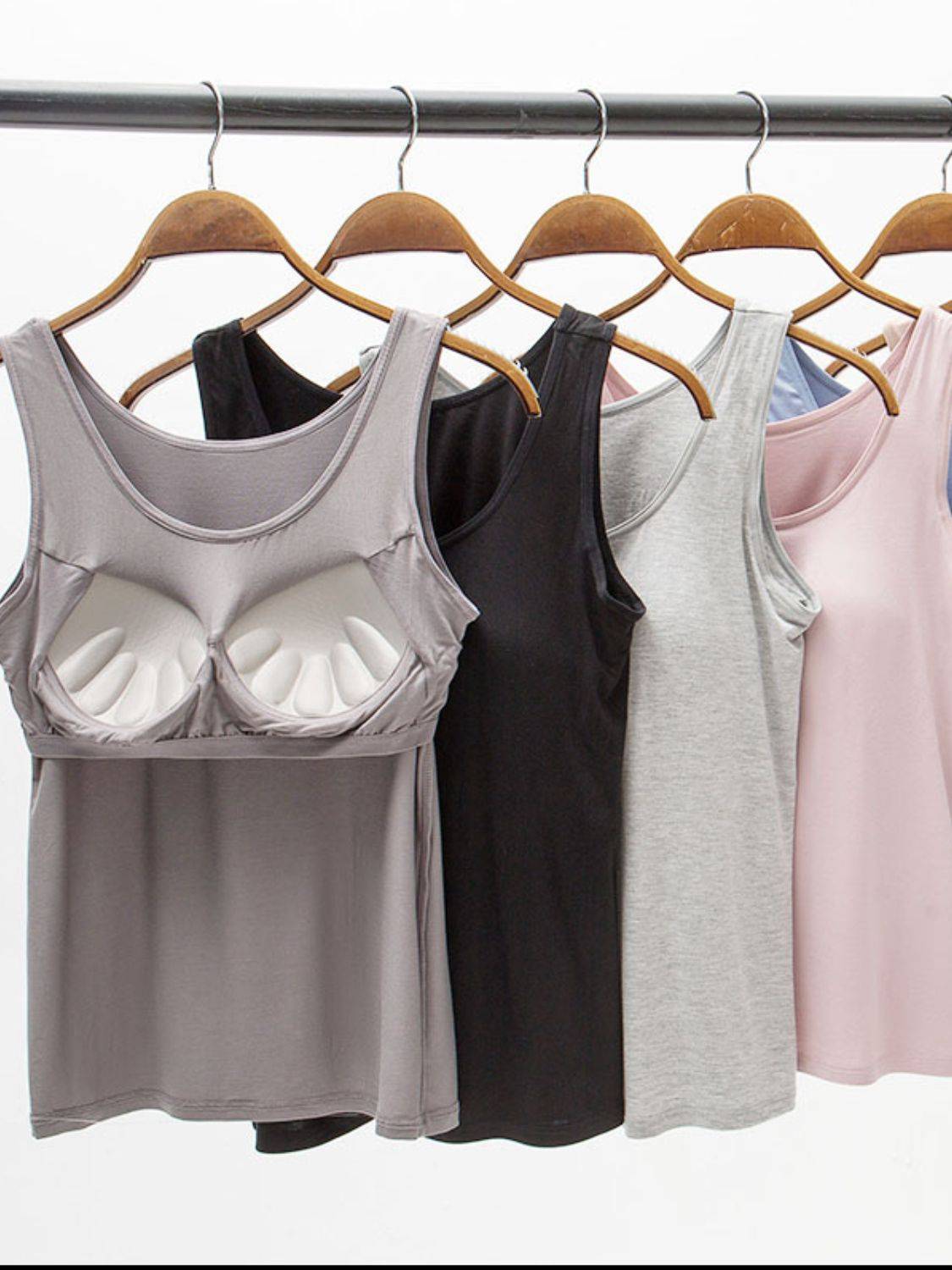 Wide Strap Modal Tank with Built-In Bra for Everyday Styl