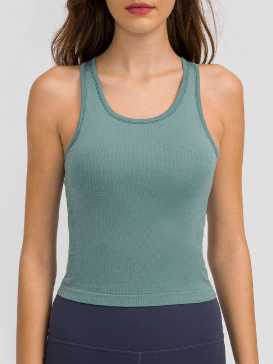 Round Neck Racerback Active Tank | Comfort &amp; Style for Any Activity