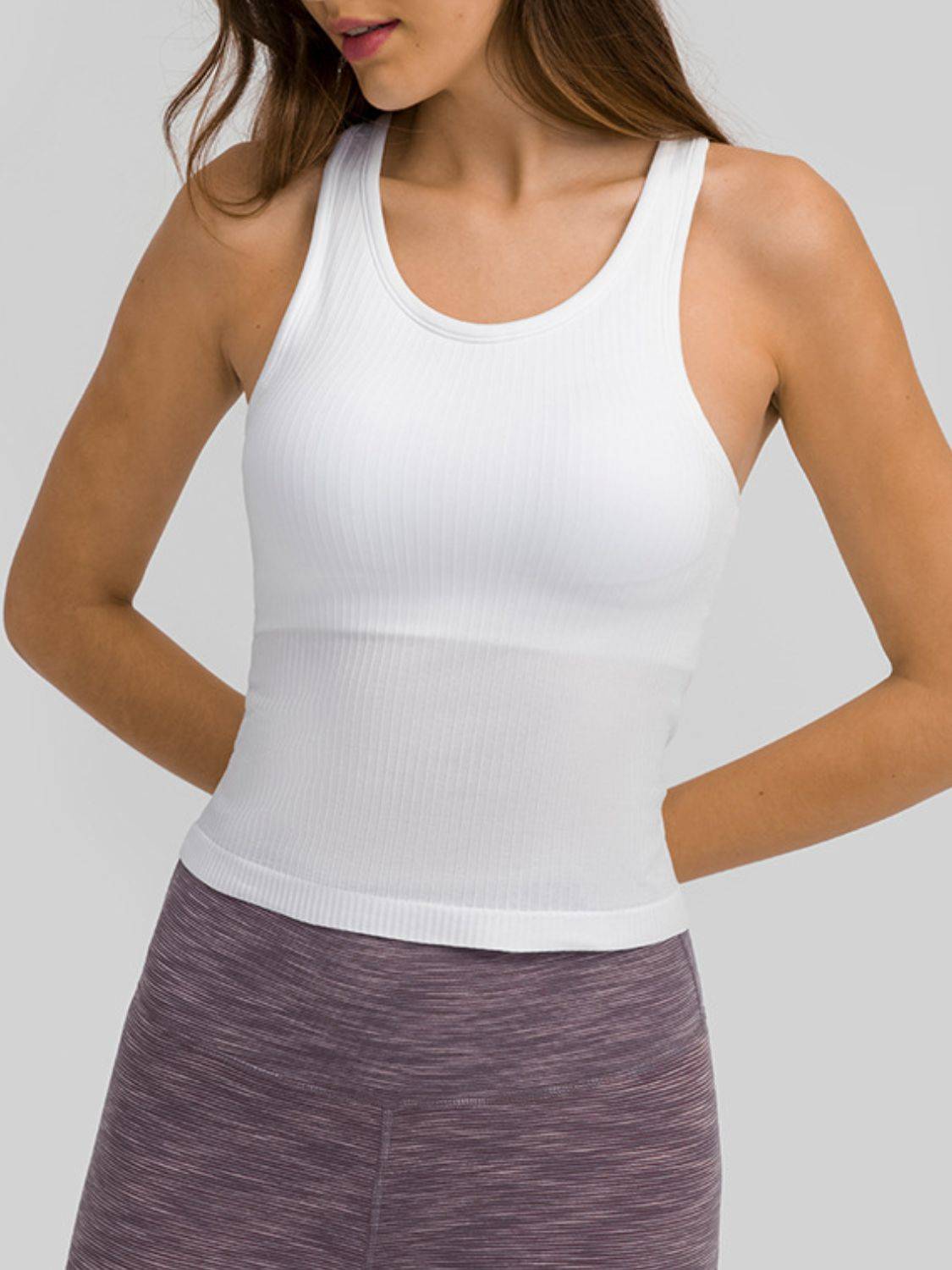 Round Neck Racerback Active Tank | Comfort &amp; Style for Any Activity