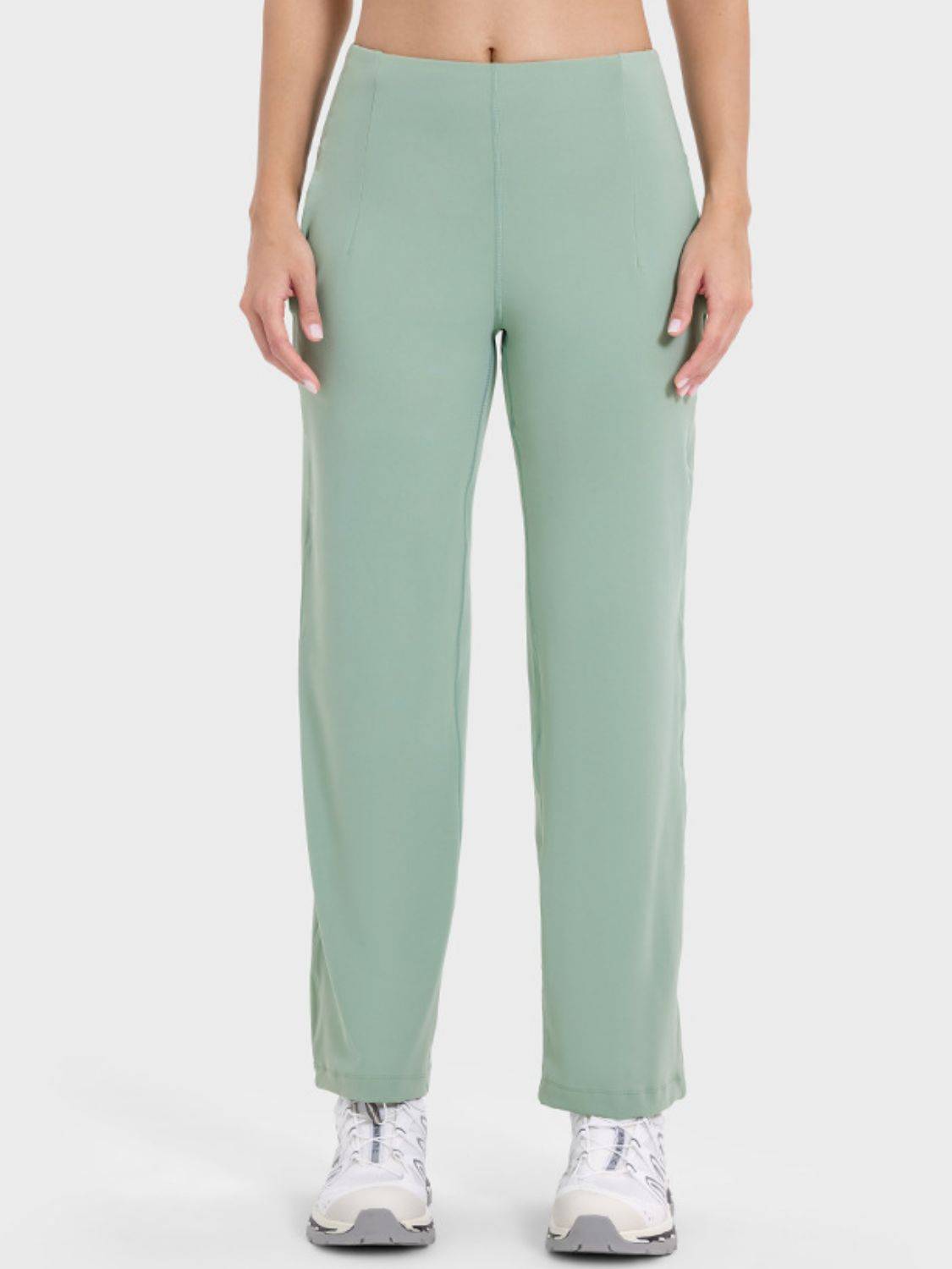 High Waist Pocketed Active Pants | Stylish &amp; Practical for Every Occasion