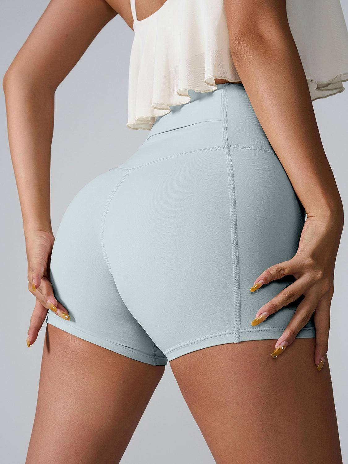 Sculpting High Waist Active Shorts Pocketed