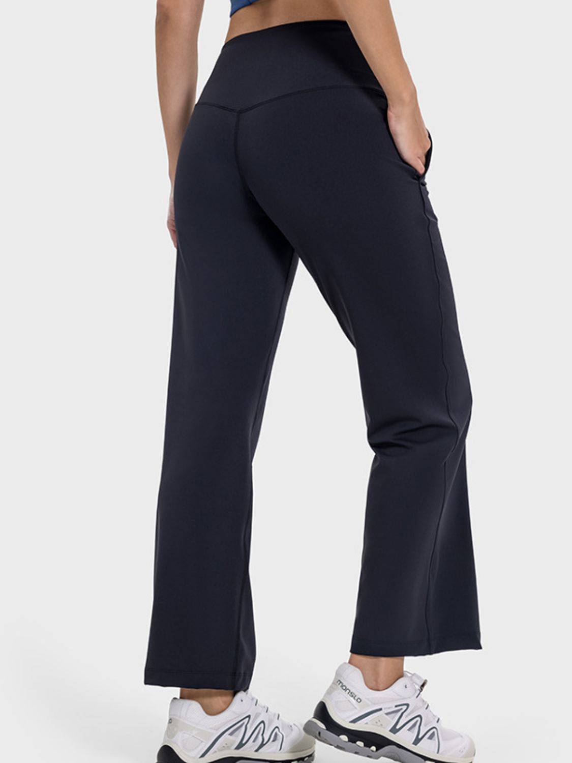 High Waist Pocketed Active Pants | Stylish &amp; Practical for Every Occasion