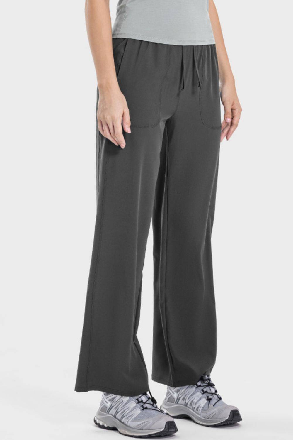 FlexMotion Drawstring Pocketed Buttery Soft Active Pants