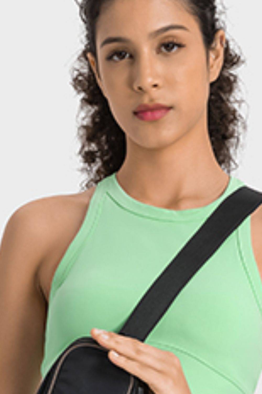Racerback Cropped Sports Tank for Yoga and Everyday Style