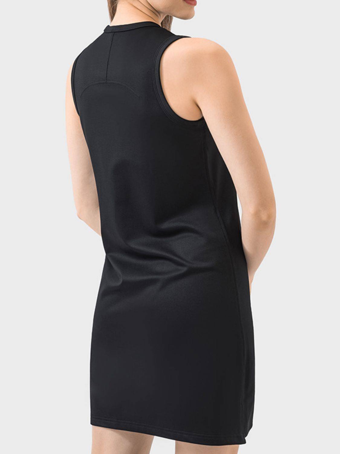 Round Neck Sleeveless Active Dress for Pickleball &amp; Everyday Comfort