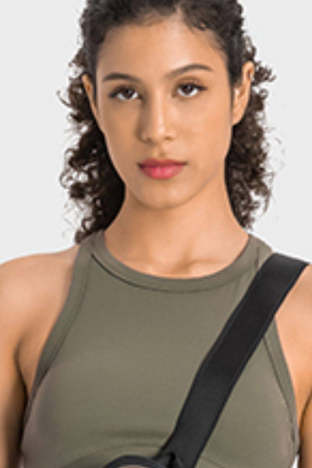 Racerback Cropped Sports Tank for Yoga and Everyday Style