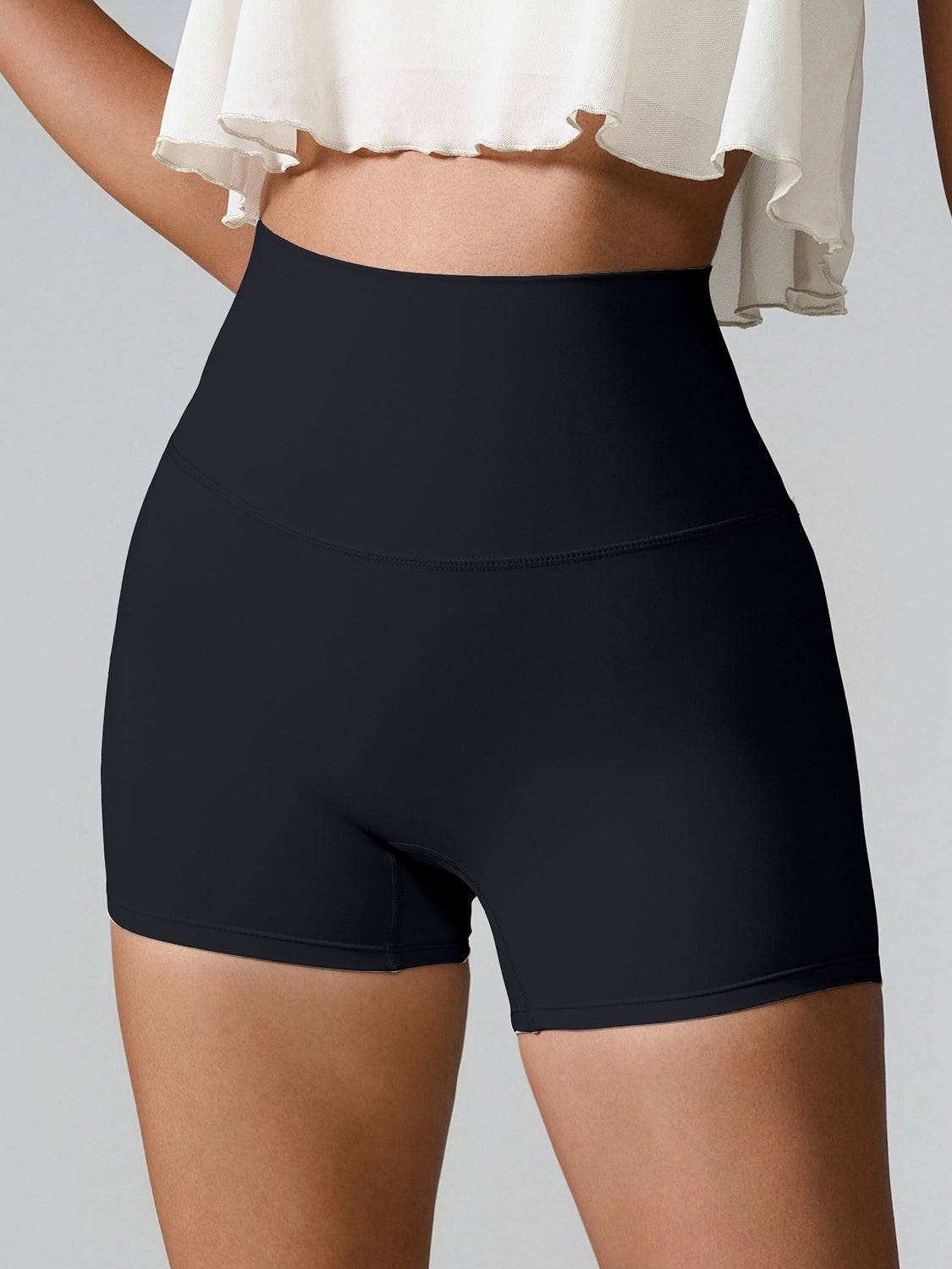 Sculpting High Waist Active Shorts Pocketed