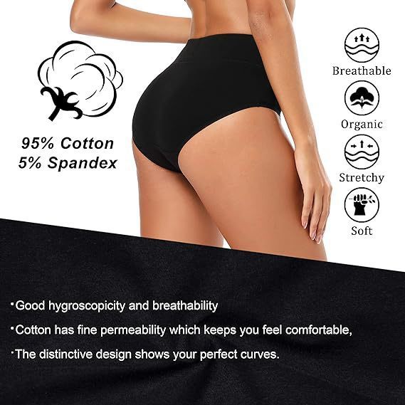 5-Piece Pack - Women&#39;s Underwear High Waist Shaping Underwear Plus Size