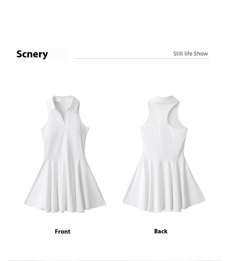 Women&#39;s Tennis V-Neck Tennis Dress