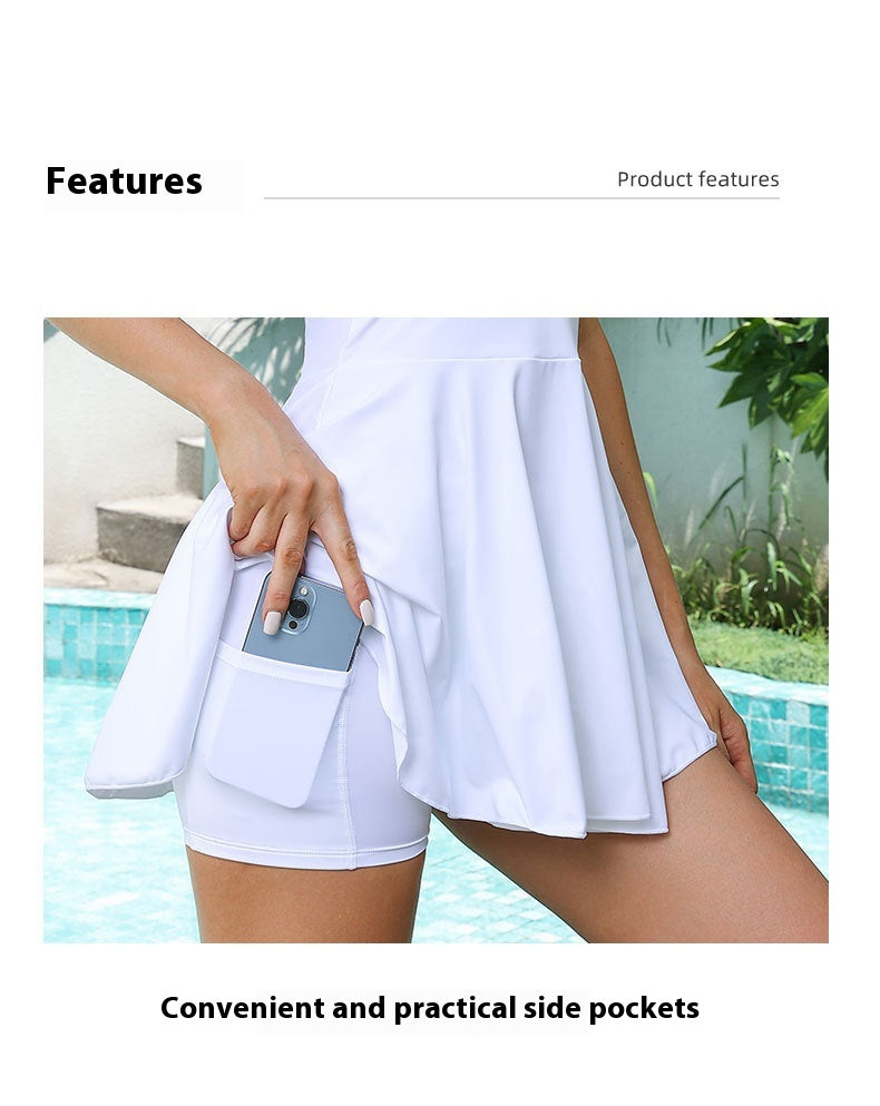 Women&#39;s Tennis V-Neck Tennis Dress