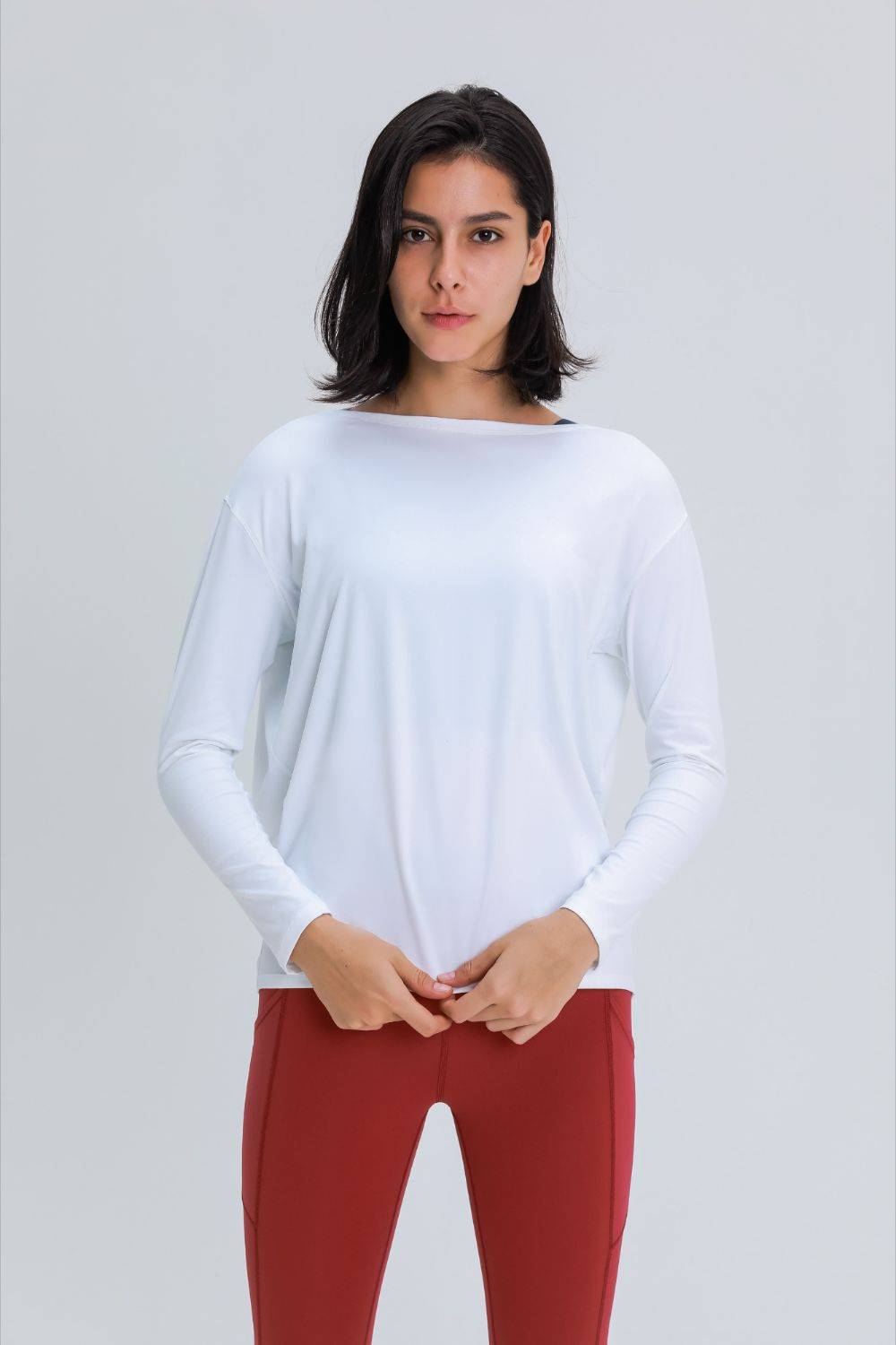 Loose Fit Active Top with Buttery-Soft Fabric and Relaxed Fit