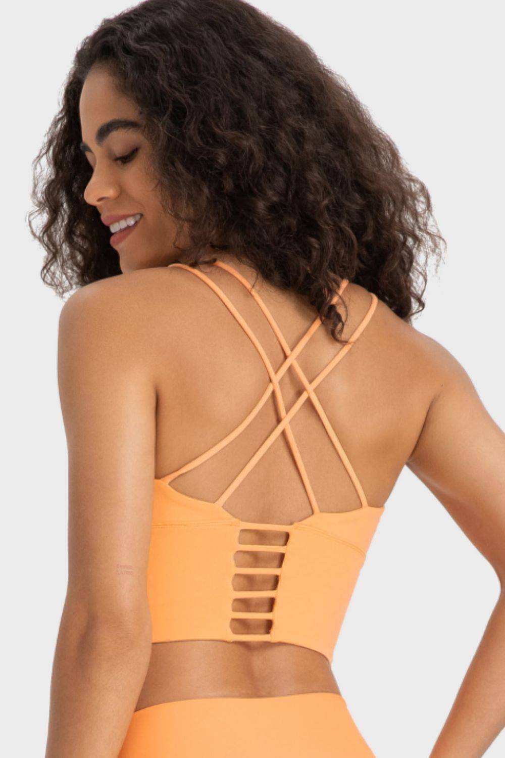 Chic Crisscross Back Ladder Sports Bra