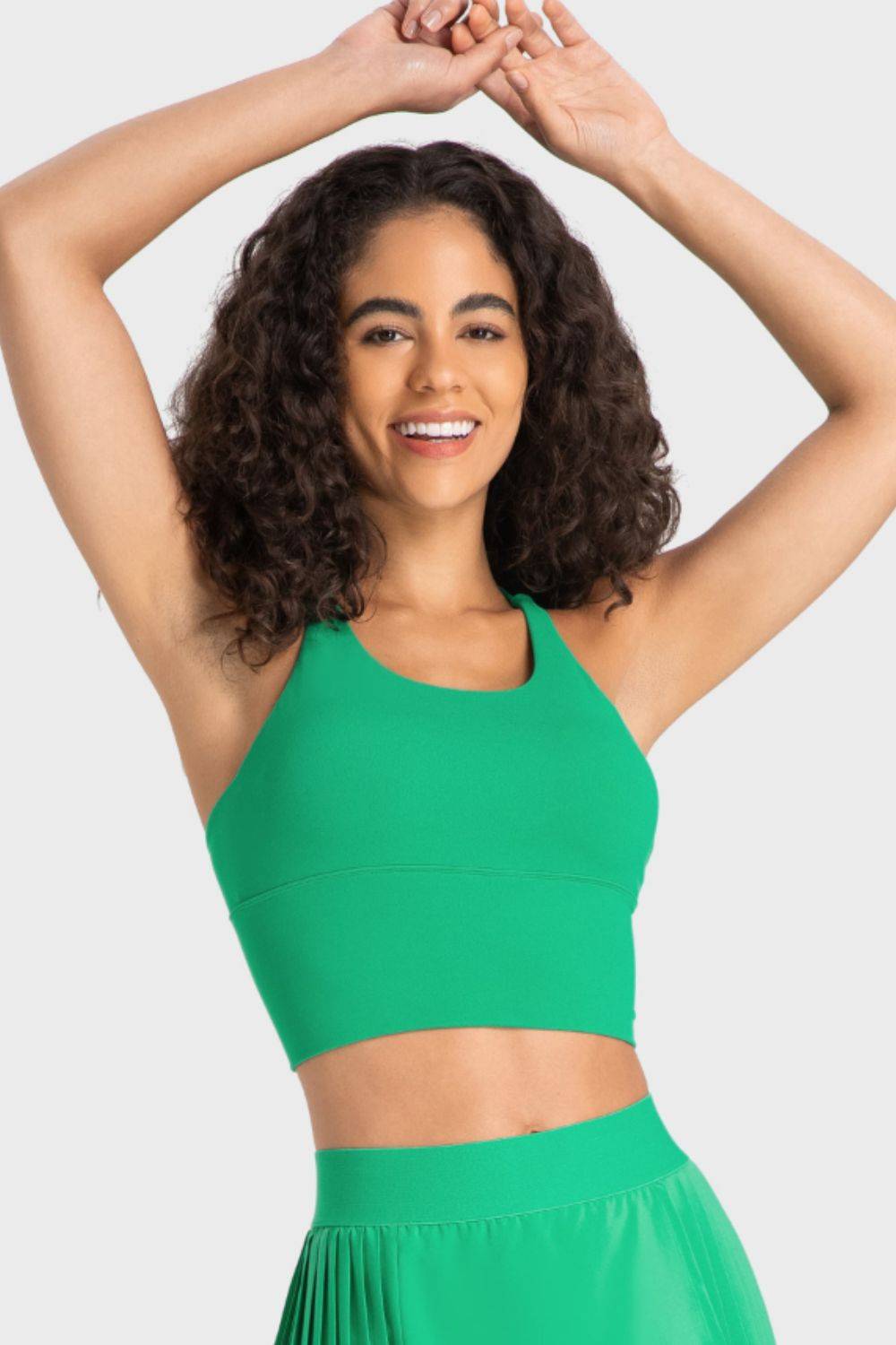 Chic Crisscross Back Ladder Sports Bra