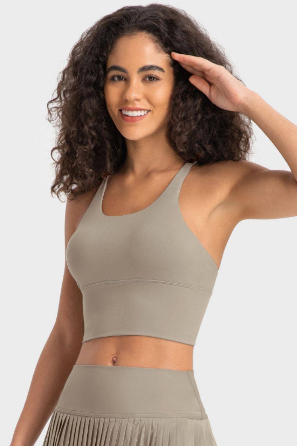 Chic Crisscross Back Ladder Sports Bra