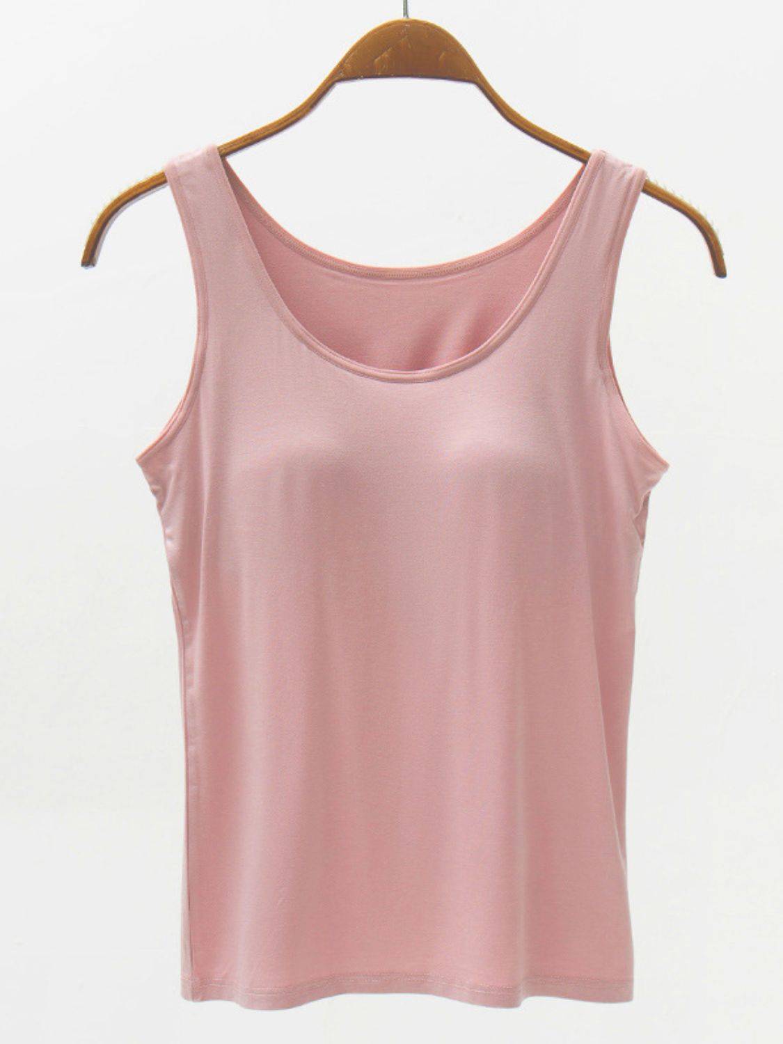 Wide Strap Modal Tank with Built-In Bra for Everyday Styl