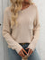 Cozy Chic Round Neck Pocketed Sweater - SleekrMe