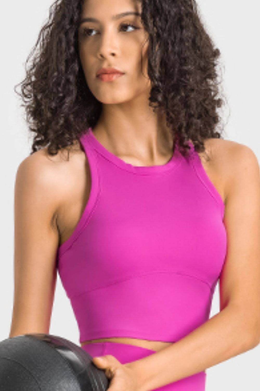Racerback Cropped Sports Tank for Yoga and Everyday Style