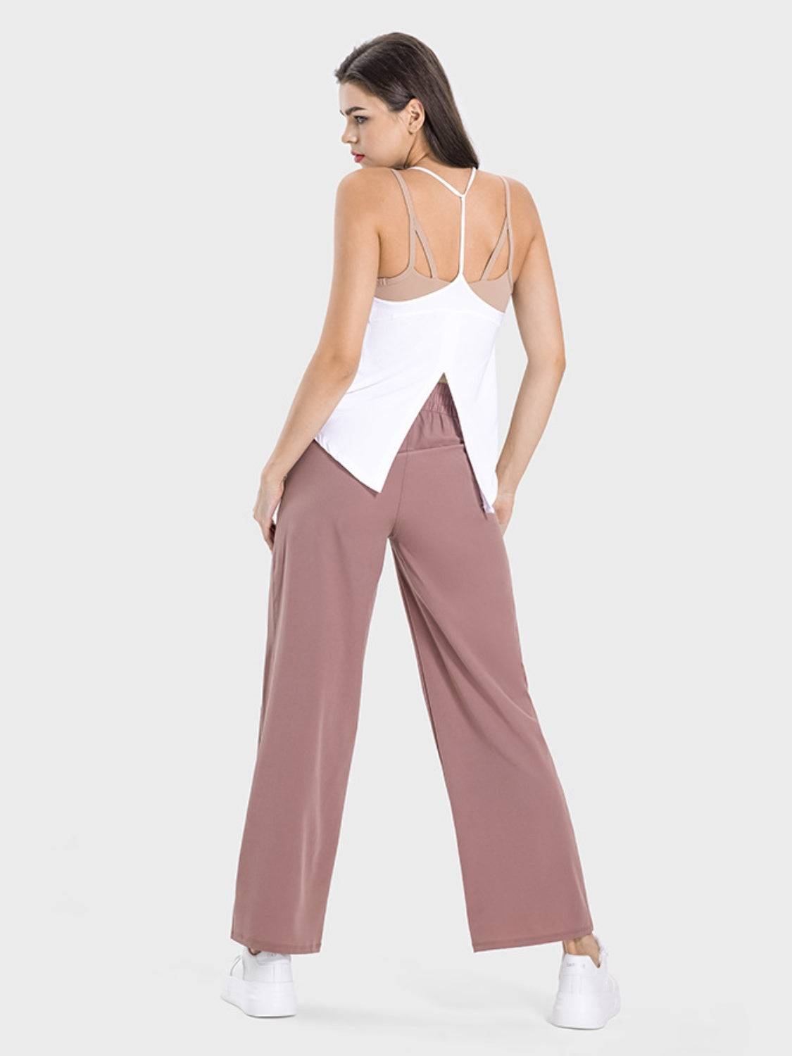 FlexMotion Drawstring Pocketed Buttery Soft Active Pants