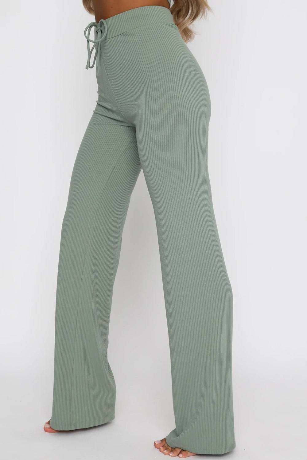 Round Neck Top and Pants Set | Effortless Style for Everyday Comfort