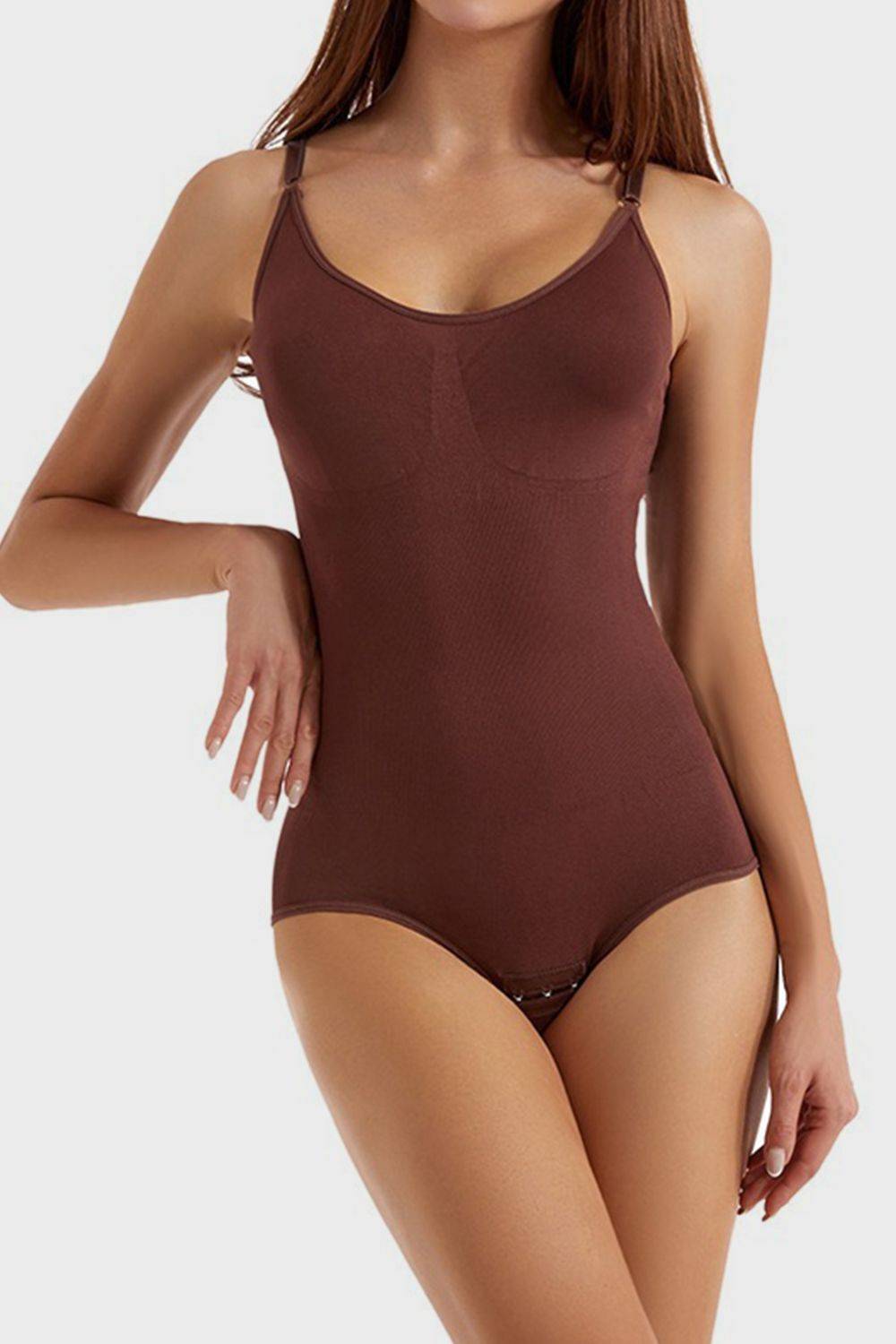 Sculpt &amp; Lift Full-Size Scoop Neck Bodysuit | Seamless Confidence