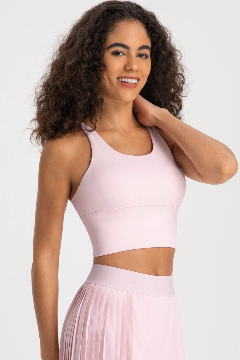 Chic Crisscross Back Ladder Sports Bra