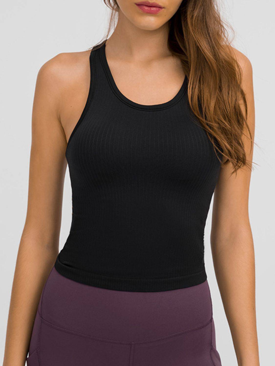Round Neck Racerback Active Tank | Comfort &amp; Style for Any Activity