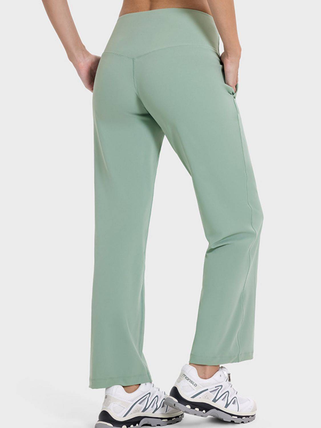 High Waist Pocketed Active Pants | Stylish &amp; Practical for Every Occasion