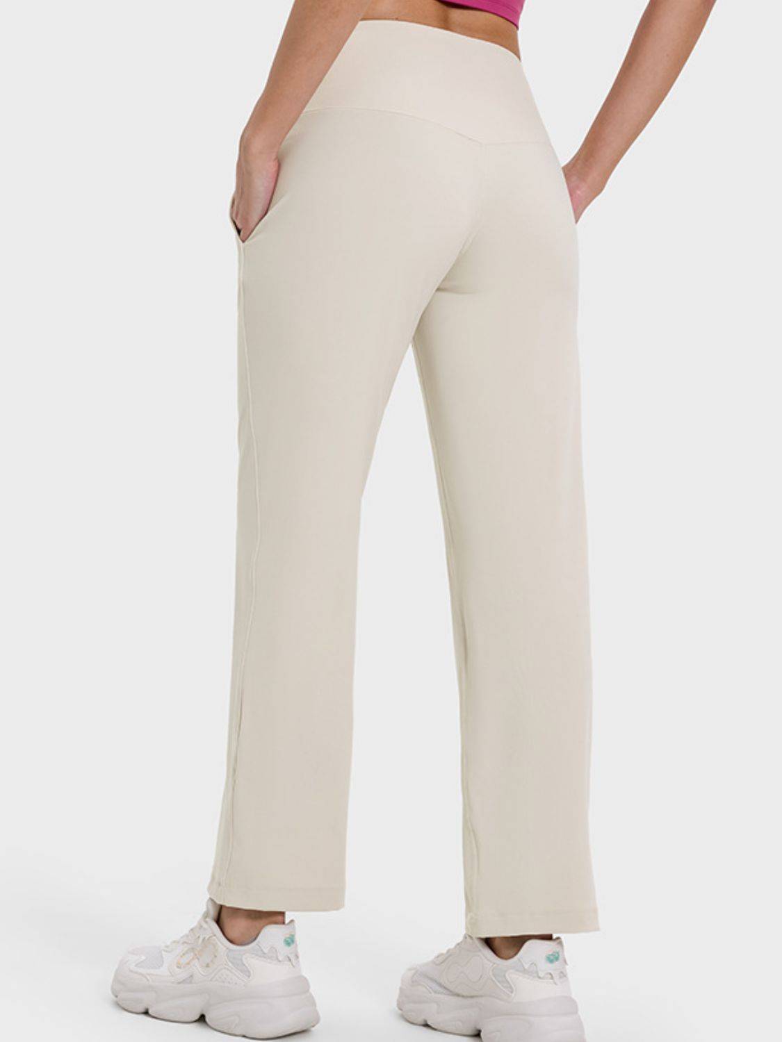 High Waist Pocketed Active Pants | Stylish &amp; Practical for Every Occasion