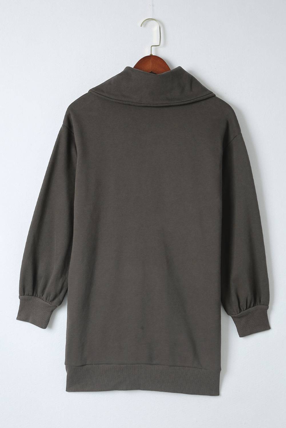 Upgrade your casual style with the Half Zip Sweatshirt Dress, the perfect blend of comfort and chic.