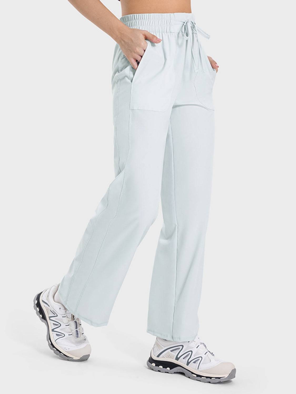 FlexMotion Drawstring Pocketed Buttery Soft Active Pants
