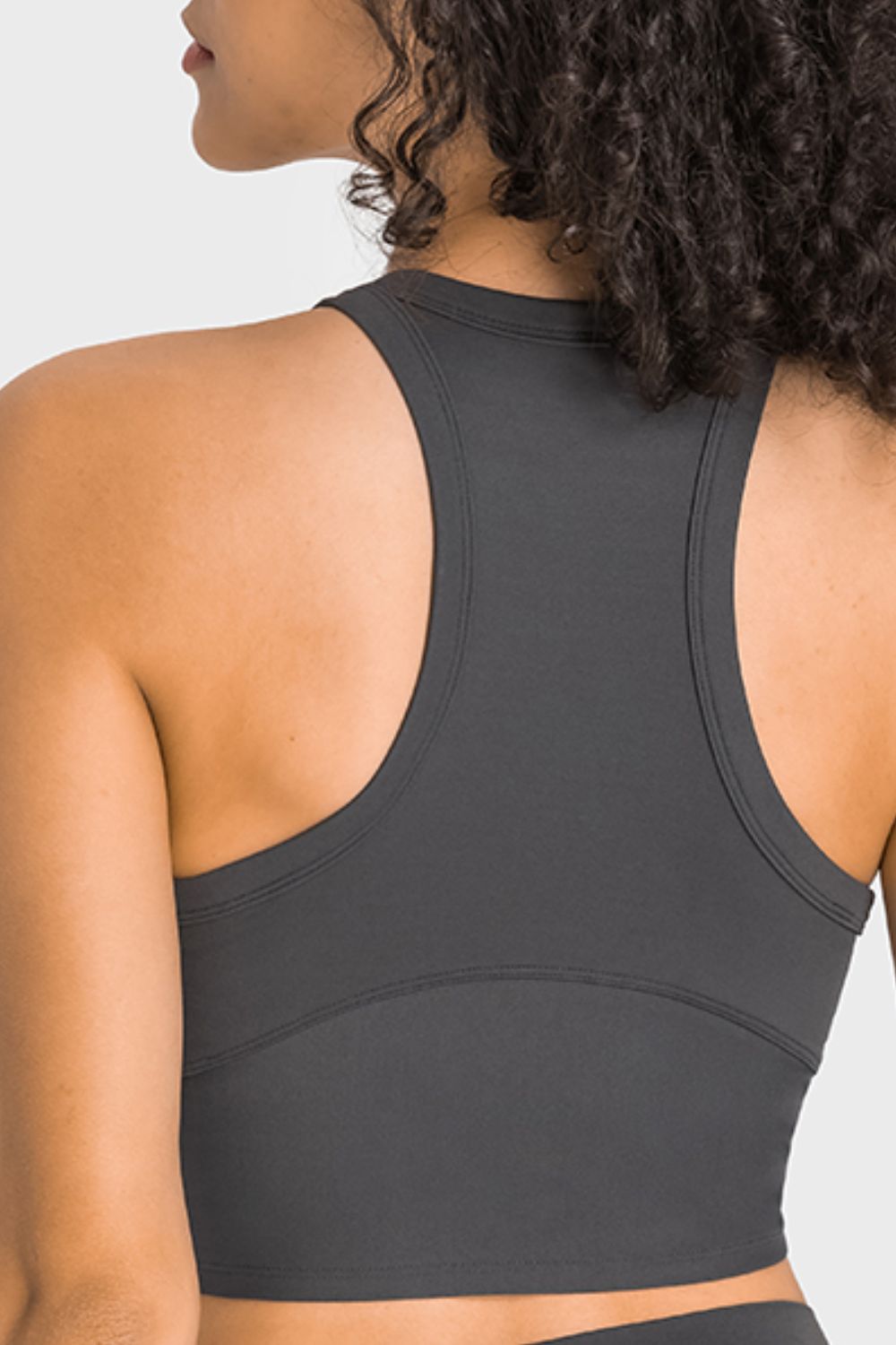 Racerback Cropped Sports Tank for Yoga and Everyday Style