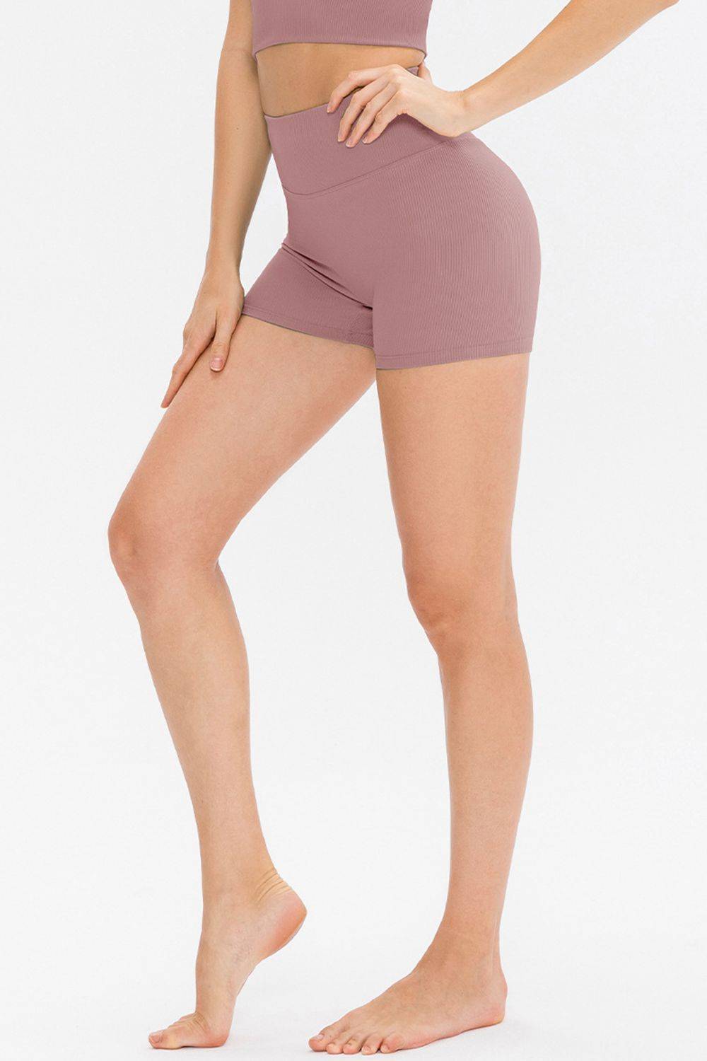 Wide Waistband Sports Shorts for Active and Casual Wear