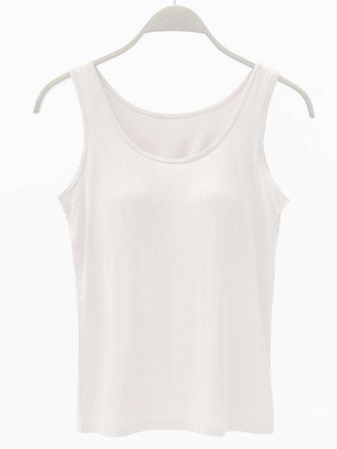 Wide Strap Modal Tank with Built-In Bra for Everyday Styl