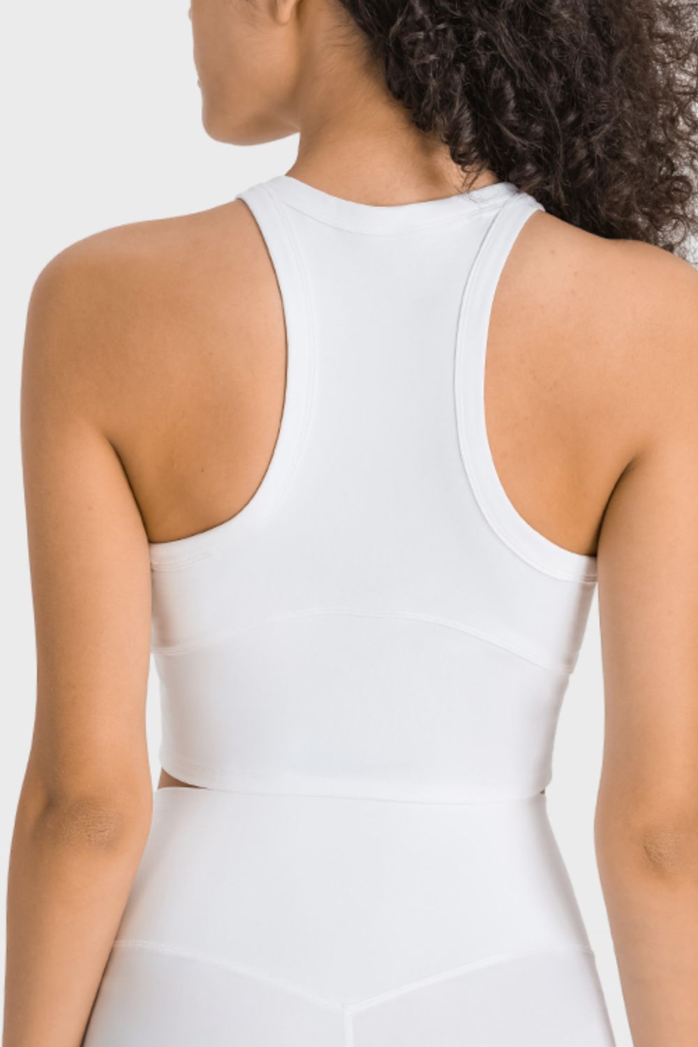 Racerback Cropped Sports Tank for Yoga and Everyday Style