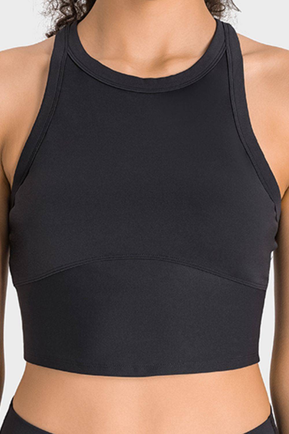 Racerback Cropped Sports Tank for Yoga and Everyday Style