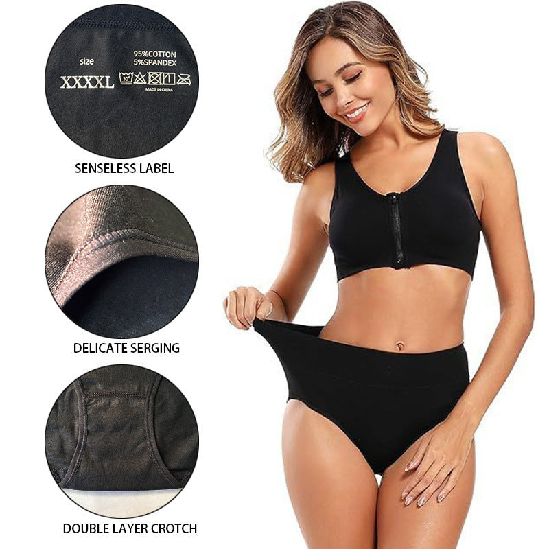 5-Piece Pack - Women&#39;s Underwear High Waist Shaping Underwear Plus Size