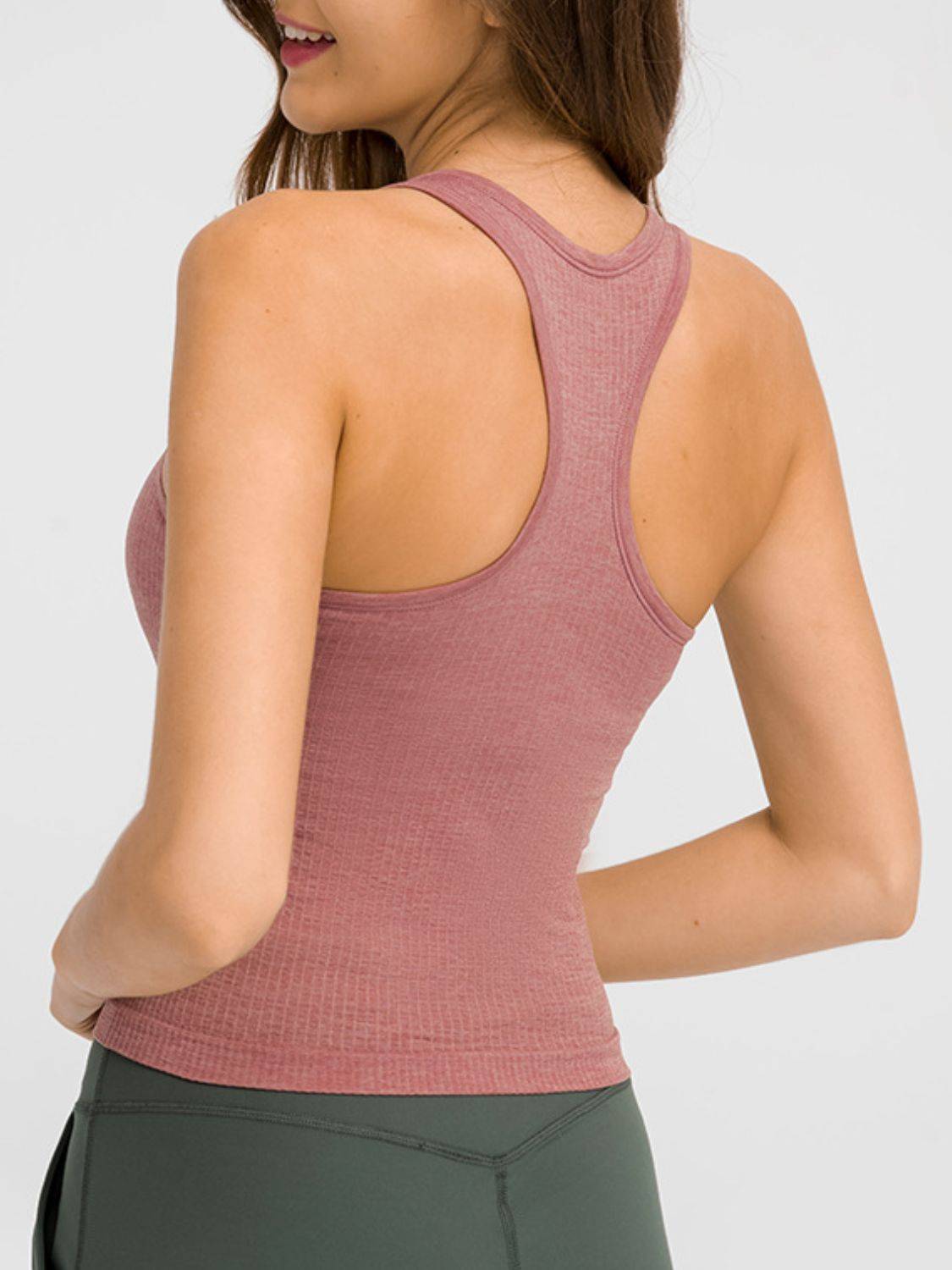 Round Neck Racerback Active Tank | Comfort &amp; Style for Any Activity