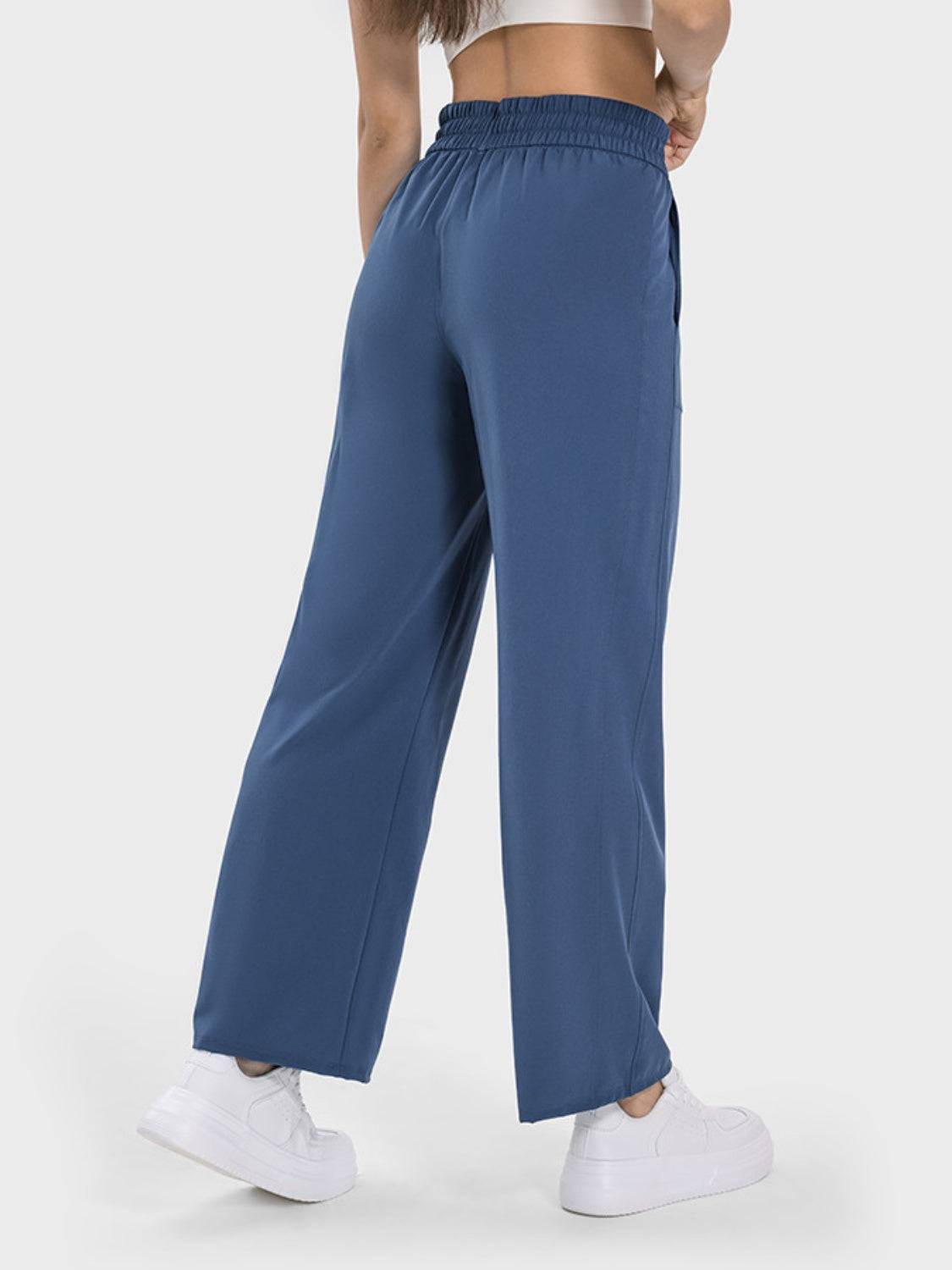 FlexMotion Drawstring Pocketed Buttery Soft Active Pants