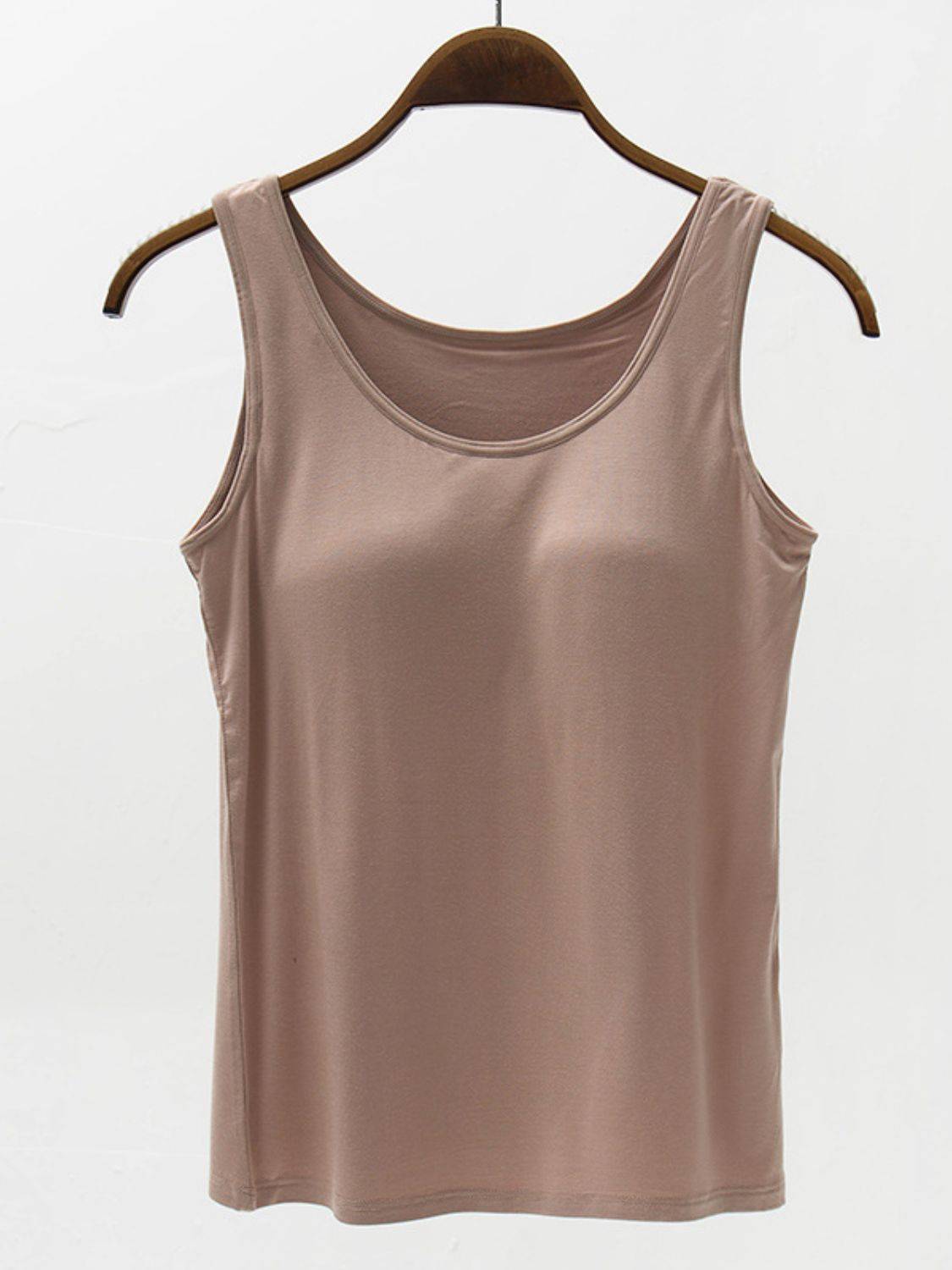 Wide Strap Modal Tank with Built-In Bra for Everyday Styl