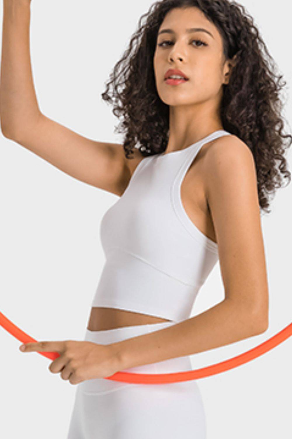 Racerback Cropped Sports Tank for Yoga and Everyday Style