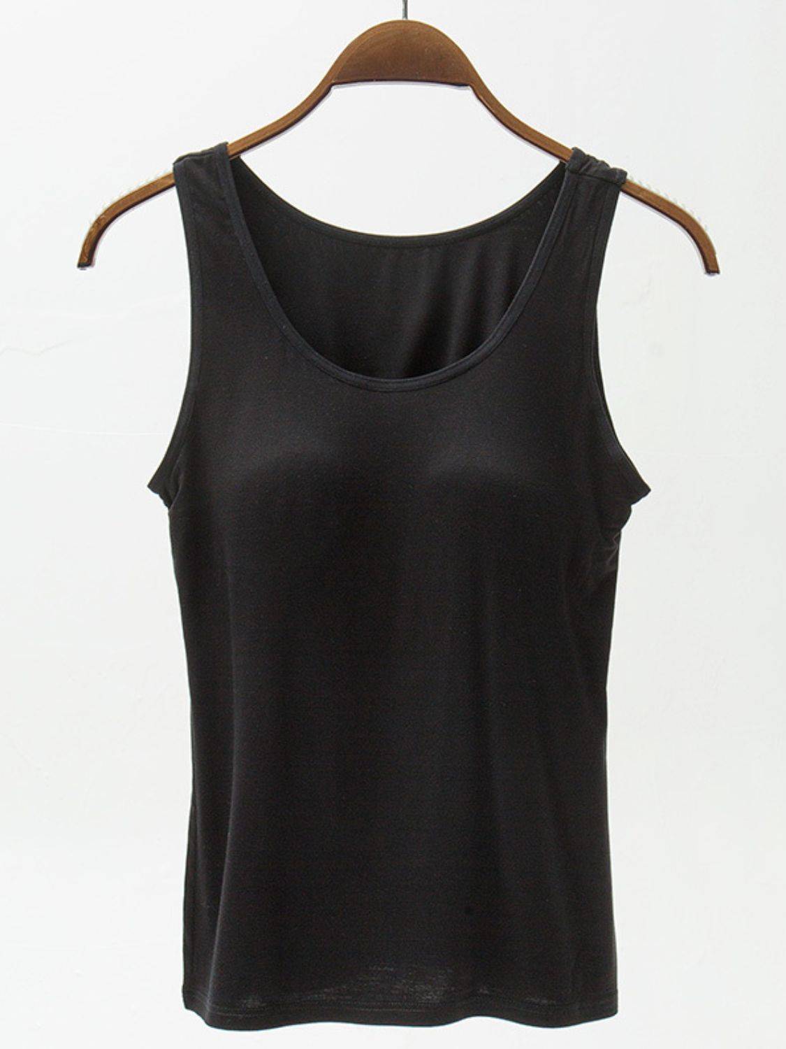 Wide Strap Modal Tank with Built-In Bra for Everyday Styl