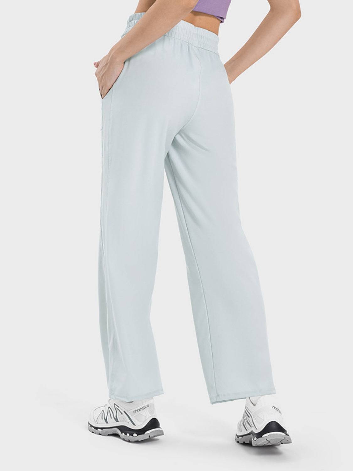 FlexMotion Drawstring Pocketed Buttery Soft Active Pants