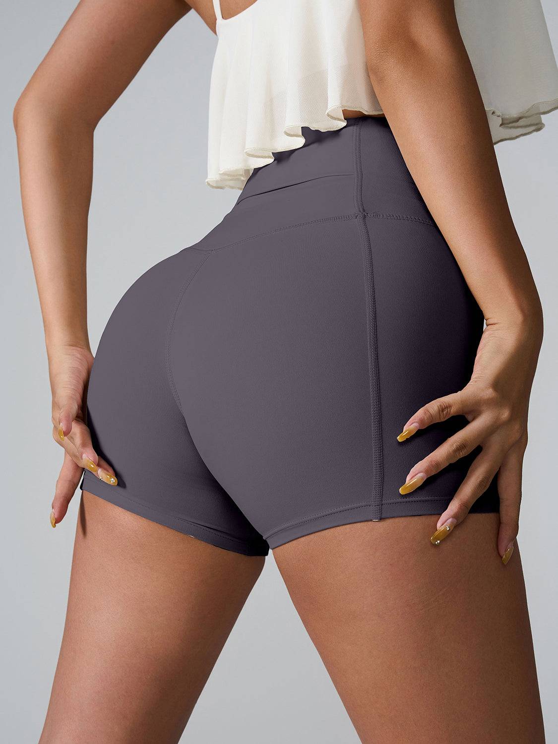 Sculpting High Waist Active Shorts Pocketed
