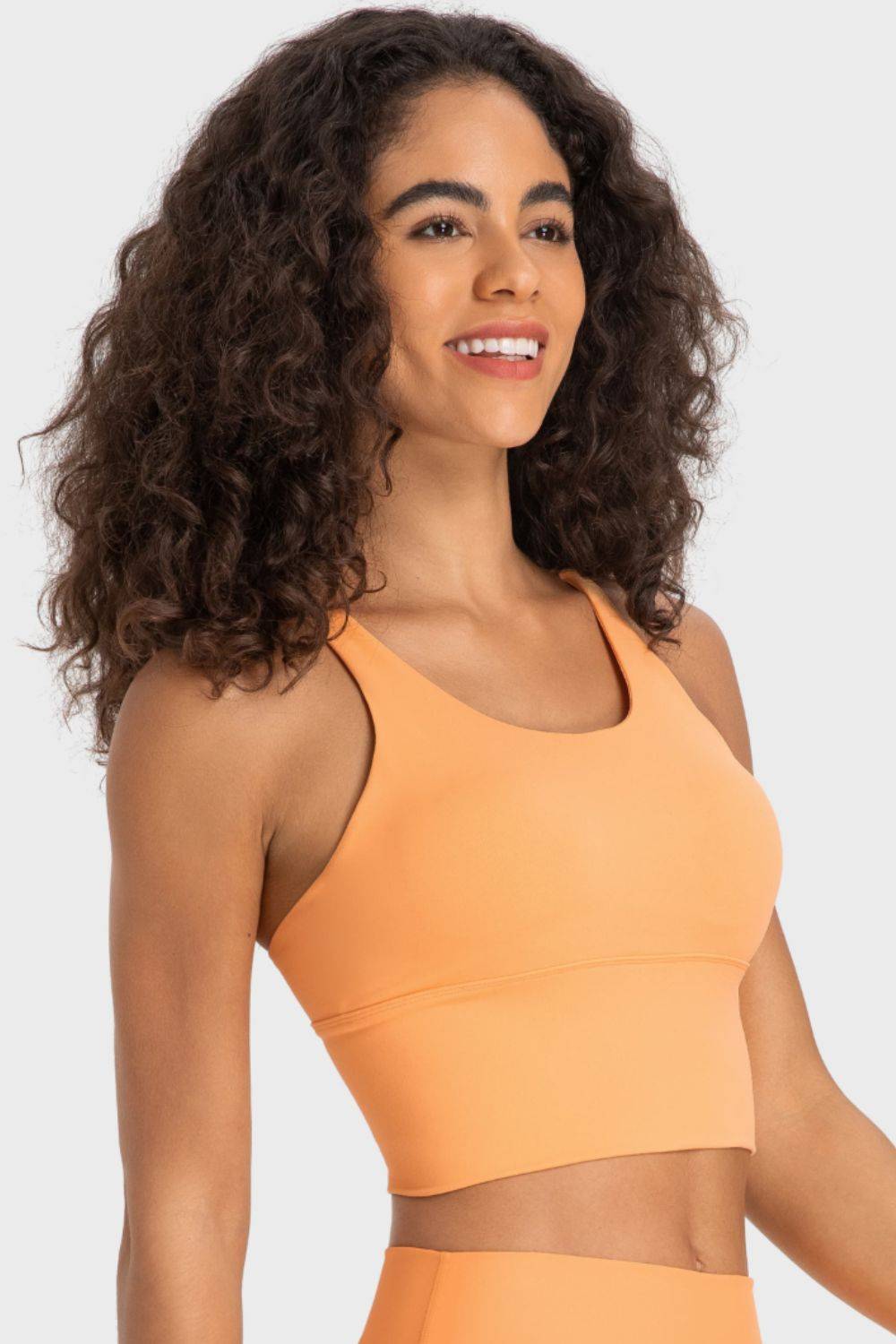 Chic Crisscross Back Ladder Sports Bra