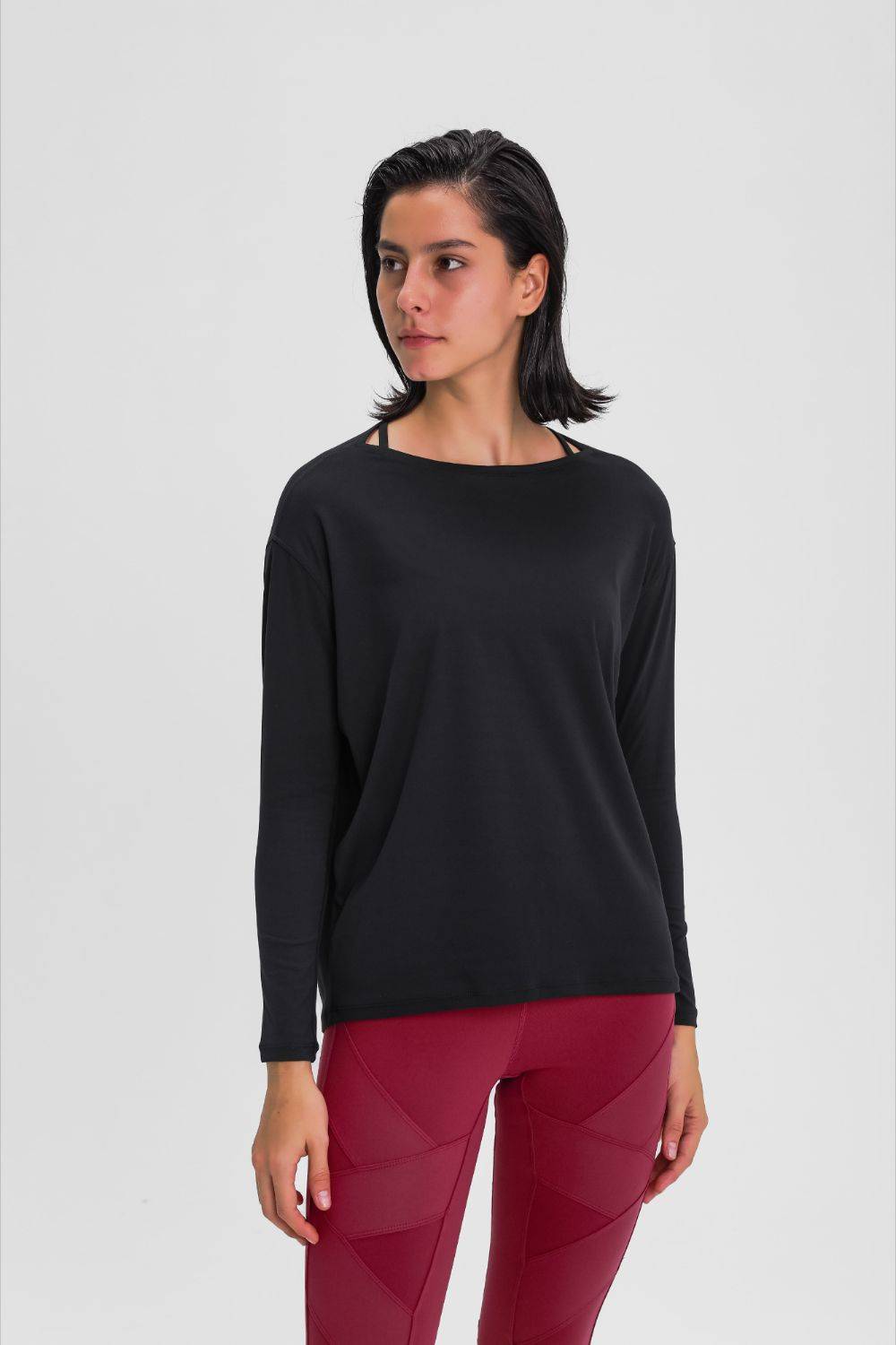 Loose Fit Active Top with Buttery-Soft Fabric and Relaxed Fit