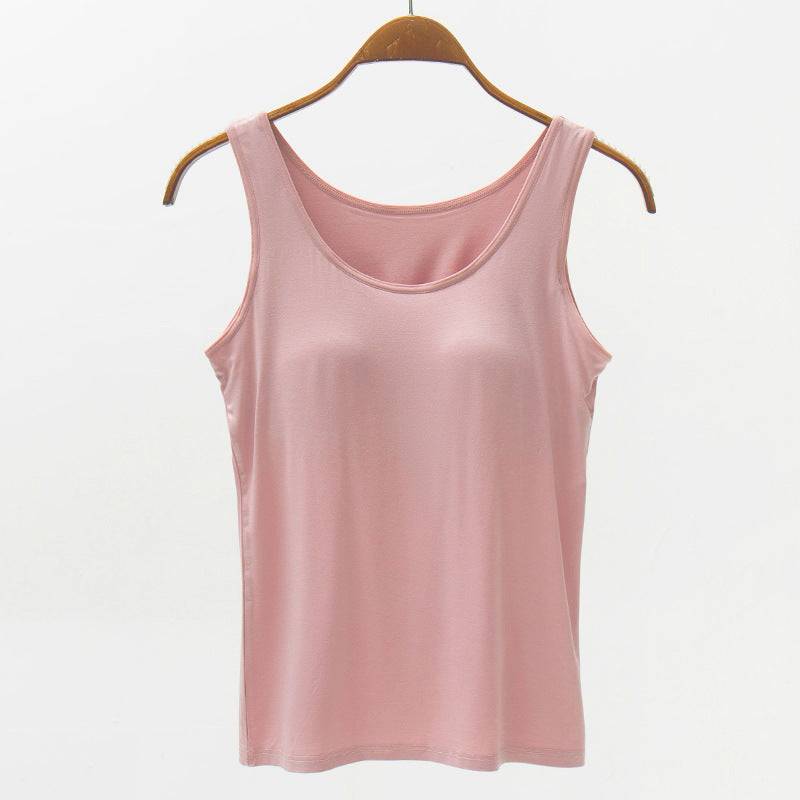 Wide Strap Modal Tank with Built-In Bra for Everyday Styl