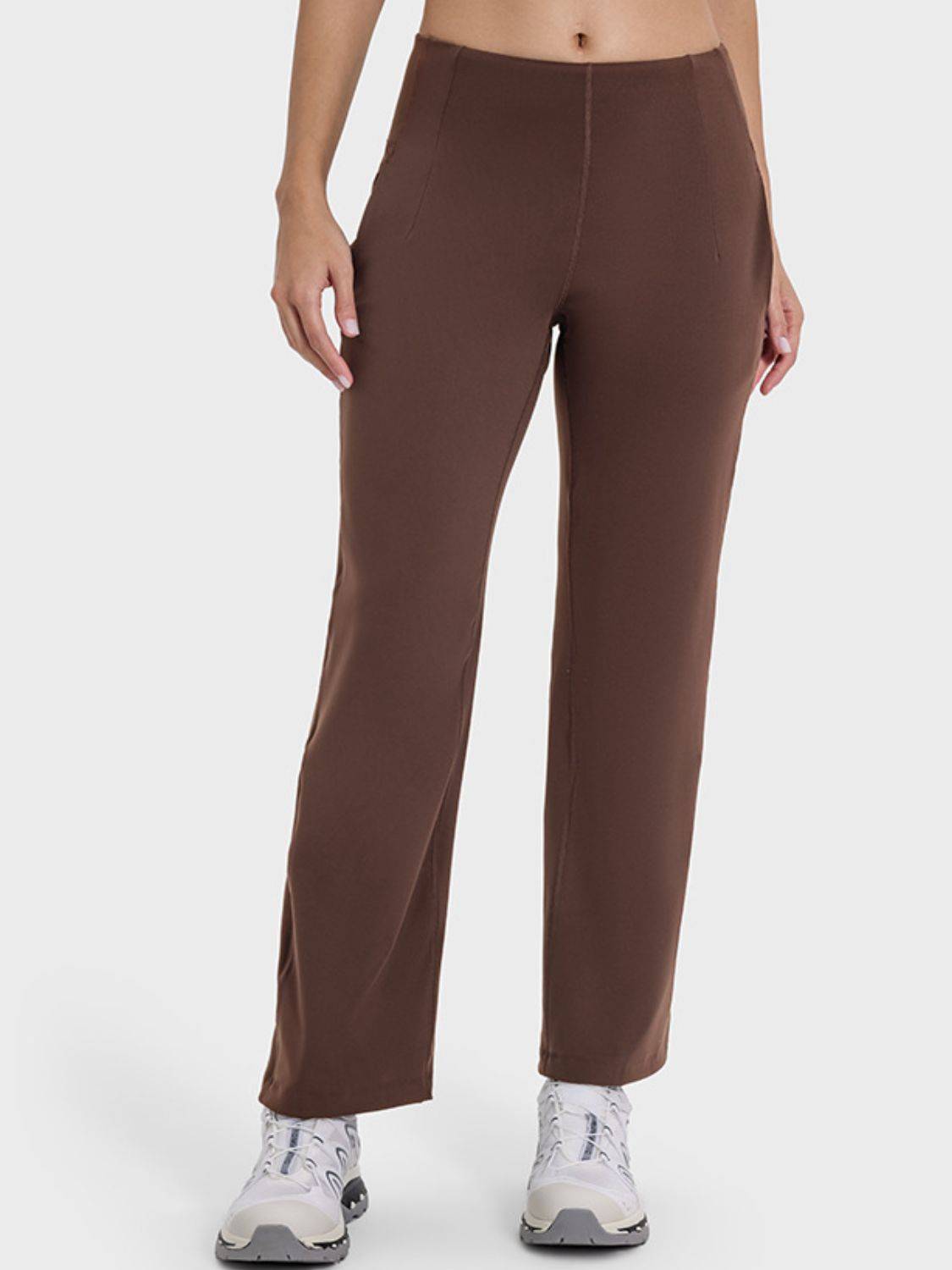 High Waist Pocketed Active Pants | Stylish &amp; Practical for Every Occasion