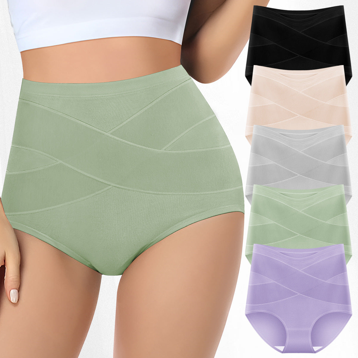 Women&#39;s High Waisted Tummy Tuck Hip Lifting Shaping Pants