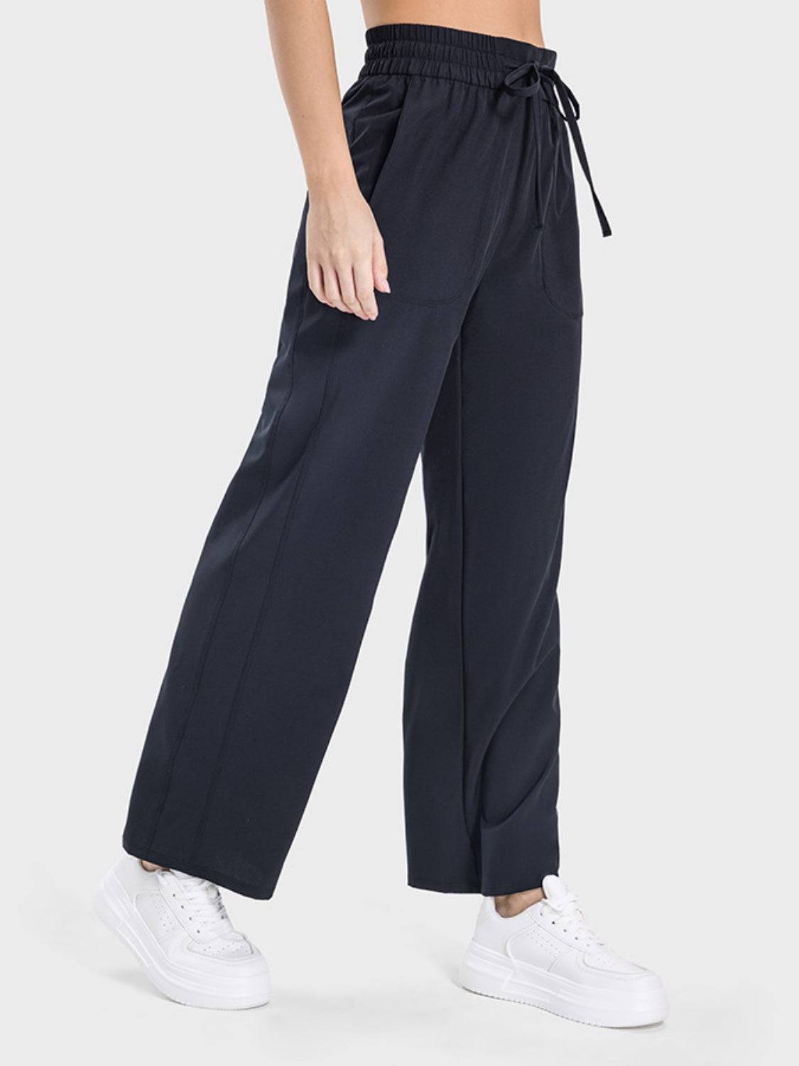 FlexMotion Drawstring Pocketed Buttery Soft Active Pants