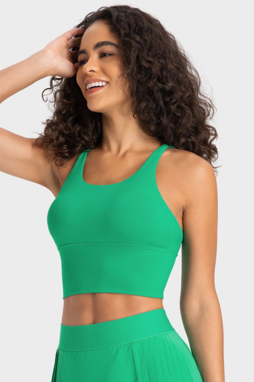 Chic Crisscross Back Ladder Sports Bra